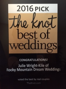 Best of THE KNOT 2016 plaque photo